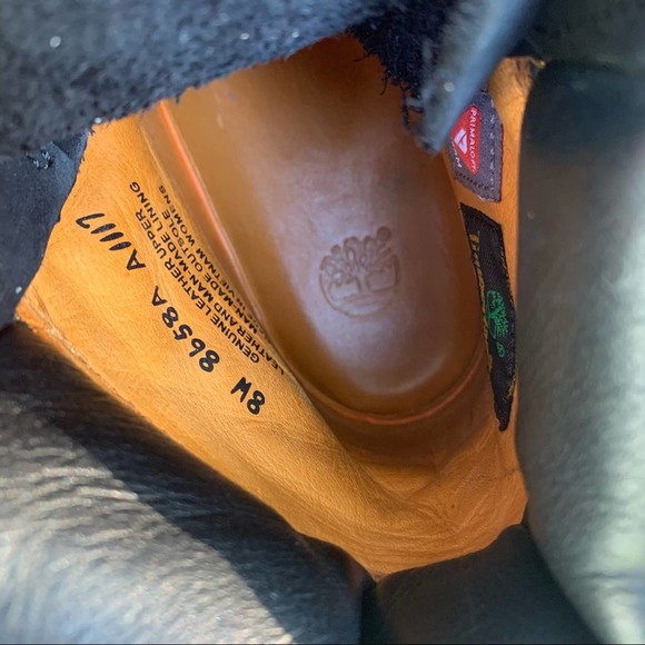 Timberland Black Nubuck 6” Waterproof Boots - Picture 7 of 11